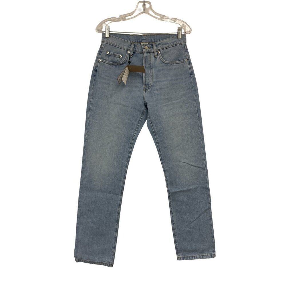 Massimo Dutti Womens Jeans EU 38 US 6 Straight Leg Blue High rise 5051/852 NWT